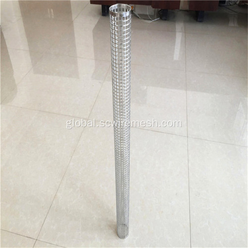 316 SS Perforated Tube 316 Stainless Steel Spiral Welded Perforated Tube Factory